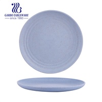 Vaisselle écologique GARBO Factory Cookware, assiettes biodégradables de 8 pouces, ensembles de vaisselle pour enfants, assiette en plastique bleue