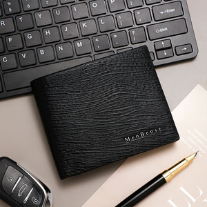 กระเป๋าสตางค์หนัง PU ของผู้ชาย, กระเป๋าสตางค์หนังหัวนุ่มลำลองกระเป๋าสตางค์บางพิเศษของขวัญตามสั่ง - Product Image 2