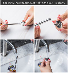 Acero inoxidable reutilizable personalizado, <span class=keywords><strong>Yerba</strong></span> <span class=keywords><strong>Mate</strong></span> juego <span class=keywords><strong>de</strong></span> pajitas para beber con filtro cuchara/ - Product Image 4