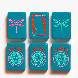 Personalizzato giapponese americano cinese <span class=keywords><strong>Mahjong</strong></span> piastrelle acrilico <span class=keywords><strong>Mahjong</strong></span> gioco <span class=keywords><strong>Set</strong></span> per l'intrattenimento acrilico profondo piastrelle <span class=keywords><strong>Mahjong</strong></span> - Product Image 2