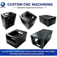 Custom Sheet Metal Fabricated Aluminum Stainless Steel Laboratory Test Equipment Housing Precision Welded Instrument Enclosure