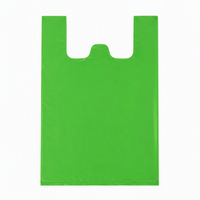 Sacs en plastique HDPE personnalisés pour supermarchés, sacs de courses recyclables, fins, durables, avec poignée longue, couleur personnalisée