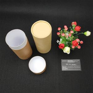 Caja de Embalaje de Cartón Kraft en Forma de Cilindro para Cápsulas, Reciclable, de Grado Alimenticio, Diseño Personalizado, Envase de Tubo de Papel para Proteína en Polvo - Product Image 3