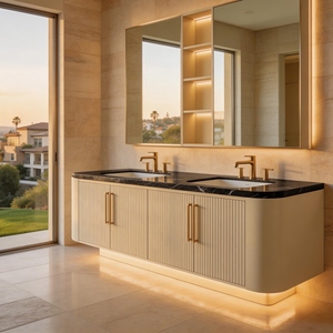Meuble-lavabo <span class=keywords><strong>de</strong></span> <span class=keywords><strong>salle</strong></span> <span class=keywords><strong>de</strong></span> <span class=keywords><strong>bain</strong></span> moderne blanc sur pied avec vasque en céramique - Armoire <span class=keywords><strong>de</strong></span> rangement pour <span class=keywords><strong>salle</strong></span> à manger et - Product Image 1
