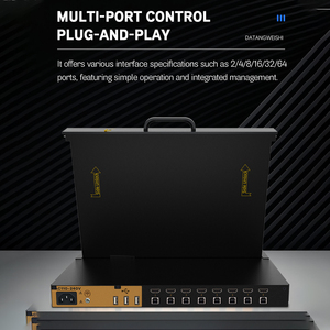 תמיכה dc ו-ac קלט כוח כפול 1u מתלה הר 17.3 תצוגת lcd 8 יציאות עבור מתג kvm + usb ב במלאי - Product Image 5