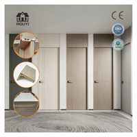 Puerta WPC de 40 mm de Espesor, Impermeable, para Interiores, Programa Medio Oriente, Fabricada a Medida por Fábrica, Distribuidor OEM