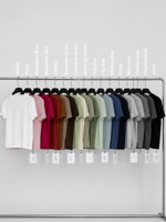 T-shirt Femme Coton Spandex Col Rond Coupe Ample Manches Courtes Couleur Unie Minimaliste Vente en Gros Fournisseur
