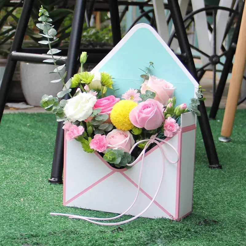 Nueva moda sobre la caja de embalaje de flores Bouquet Floral flores suministros materiales de embalaje fiesta decoración de la boda