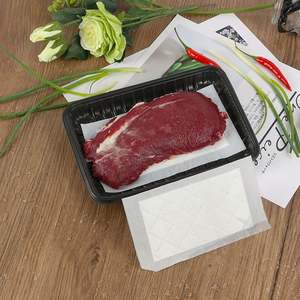 แผ่นซับน้ำสำหรับเนื้อสัตว์คุณภาพสูง สำหรับบรรจุภัณฑ์เนื้อในถาด ใช้ได้นาน 7 วัน เกรดอาหาร เป็นมิตรกับสิ่งแวดล้อม สีขาว สีดำ 3000 ชิ้น/ลัง - Product Image 3