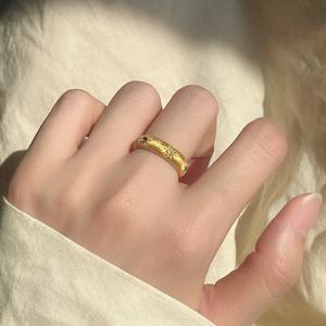 แหวนทอง 18K สไตล์พระราชวังย้อนยุค เงินแท้ S925 ชุบโรเดียม รูปดาว ประดับพลอย ดีไซน์เฉพาะตัว - Product Image 2