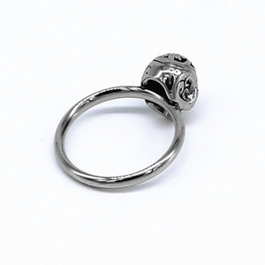 yunnique <b>Skull</b> Design Titanium Steel <b>Ring</b> Retro Geometric Pattern Fashion Jewelry Gift - Product Image 4