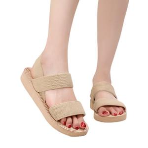 Sandales à talons hauts noires unies pour femmes, accessoires de mode, chaussures à semelle souple antidérapantes et résistantes à l'usure avec ceinture, vente en gros - Product Image 4