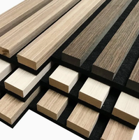 Panneau acoustique décoratif en placage de bois pour absorption sonore, pour espaces intérieurs, échantillon gratuit