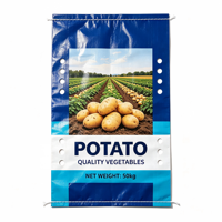 Sacs en PP économiques pour le transport des pommes de terre, sacs tissés standard pour pommes de terre, oignons, maïs, matériau recyclable