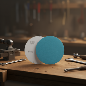 Disques de ponçage Velcro robustes P80 150 mm pour le finissage du bois et du métal - Product Image 3