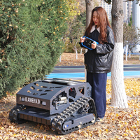 Tondeuse à gazon EPA Perfect Hillside pour grandes propriétés, tondeuse à gazon robotisée télécommandée, moteur à essence, capacité de braquage zéro, tondeuses à gazon
