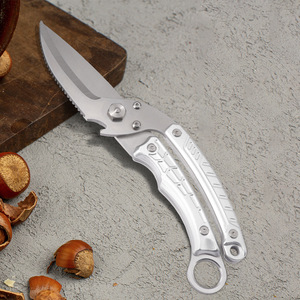 <b>Kitchen</b> <b>Scissors</b> Stainless Steel Multipurpose Outdoor Camping Barbecue Shears With Spring Loaded Mechanism Portable Elbow Shape - Product Image 1