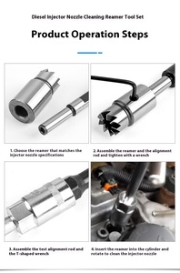 17pcs <strong>Car</strong> CRIN Diesel Injector Seat Cutter Oil Nozzle <strong>Reamer</strong> Carbon Remover Clean Repair <strong>Tool</strong> Automotive Universal - Product Image 5