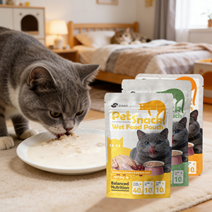 OEM ODM Échantillon gratuit Vente en gros 85g Nourriture humide pour chats en sachet Santé et nutrition - Product Image 1