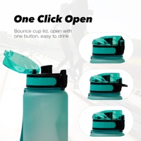 Bouteille d'eau de vélo personnalisée avec logo, sans BPA, 1 litre, en Tritan, design classique, avec corde, pour boire directement, support de bouteille de vélo, cadeau, OEM, ODM, usine