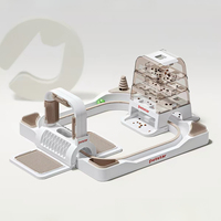 Nouveau jouet pour chat multifonctionnel en plastique, distributeur de nourriture, auto-amusant, anti-ennui, baguette de chat et griffoir, pour aire de jeux éducative