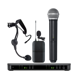 Sistema Microfonico Wireless <span class=keywords><strong>a</strong></span> Doppio Canale BLX288 S58 Beta58 con 2 Microfoni e Ricevitore per Esibizioni dal Vivo - Product Image 3