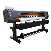 Impresora de Vinilo de Formato Grande de 1.6m 1.8m, Impresoras de Inyección de Tinta con Cabezal I3200 F1080, Impresora de Disolvente Ecológico, Plotter para Papel Tapiz, Máquina de Impresión de Pancartas Flexibles