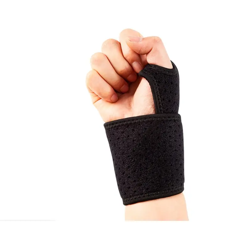 Grosir kustom Logo bungkus tangan keringat Band Brace membungkus berat angkat dukungan pergelangan tangan Non-slip olahraga dukungan gelang