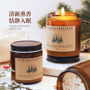 Scented Candles With <b>Dried</b> Flower Petals Soy Wax Glass Jar Home Fragrance Medium 100g Large 200g Indoor Use - Product Image 5