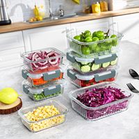 Stockage en verre borosilicate, boîtes à lunch Bento sans BPA, ensemble de récipients de préparation de repas en verre avec couvercles