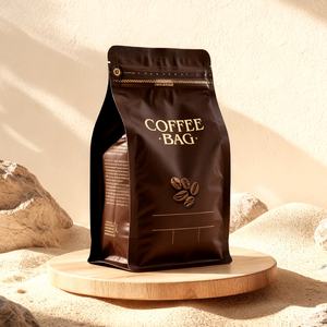 Bolsas de Papel de Aluminio de Alta Calidad con Logotipo Impreso Personalizado, Bolsas de Mylar Negras Mate para Empacar Café, Bolsas Verticales para Semillas - Product Image 4