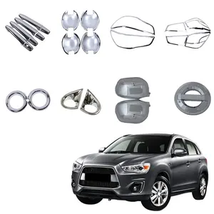 Cubiertas de kit completo de ABS para accesorios cromados de coche para Mitsubishi ASX 2013