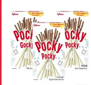 55g Pocky Double Chocolate Crispy Fruity Stick Cookies Strips enrobés de <span class=keywords><strong>lait</strong></span> pour le thé de l'après-midi et les fêtes d'anniversaire - Product Image 2