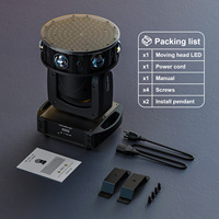 Luz de Cabeza Móvil de 150W 6x15W RGBW con 6 Láseres, 126 Píxeles RGB con Control Halo, Lámpara de Matriz DMX de 57 Canales para DJ y Discoteca