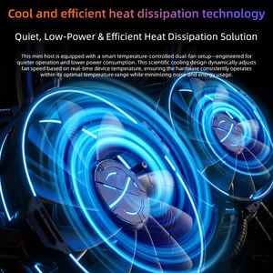 Mini-werkstation B760 moederbord DDR5 dubbele M.2 SSD-slots M.2 WiFi-slot DP USB <span class=keywords><strong>3.2</strong></span> Type-C desktop compacte werkstationcomputer - Product Image 4