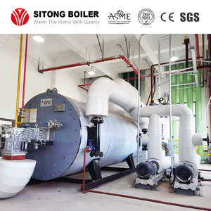 หม้อไอน้ำอุตสาหกรรมแบบแนวนอน ความดันต่ำ ใช้เชื้อเพลิงคู่ น้ำมันดีเซลและแก๊ส สำหรับบิทูเมน 3 เมกะวัตต์ 4 เมกะกิโลแคลอรี - Product Image 4