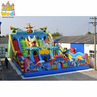 Parc à thème gonflable pour enfants et adultes, certifié CE, fabrication OEM disponible, directement de l'usine, souffleur pour événements, résistant aux UV, robuste