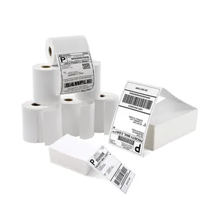 Factory Sale 4 X 6 Inch Direct Blank Shipping Label Roll Barcode A6 Printer Thermal Sticker Paper 100x150mm Waybill Sticker Ther