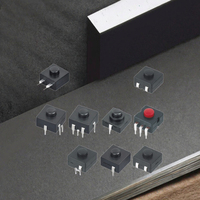 Interrupteurs à bouton-poussoir ronds mini 2 broches 10x10 ON-OFF à commande par lampe torche, auto-bloquants, tactiques, électroniques 1NO1NC pour appareils électroménagers
