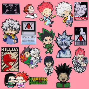 16 Stili di Spille di Moda, Hunter GON FREECSS, Killua Zoldyck, Hisoka, Spille in Metallo Fai-da-Te, Badge in Lega, Spilla Anime - Product Image 1