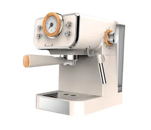 Máquina de café expresso italiana, máquina de café expresso italiana compatível com cápsulas e fap, máquina semiautomática profissional para espresso