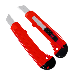 Plastic Sheath Knife Utility Knife 18mm Hot Sale Professional Paper Box 18mm Cutter Plastic Sheath Portable Easy Change Blade Multifunction Utility Knife