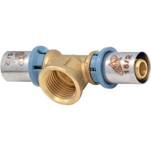 Delt ข้อต่อตัวทีตัวเมีย50x1 "1/2x50ทองแดงพร้อมวัสดุพลาสติกขนาด16มม. หัวโมเดลแก๊สและน้ำปลอม - Product Image 1