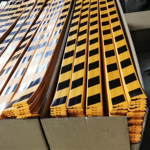 Protection de bord en mousse de polyuréthane en forme de V, longueur totale <span class=keywords><strong>39</strong></span> po, épaisseur totale 0,3 po, noir/jaune, service de découpe - Product Image 6
