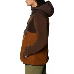 Sudadera personalizada con capucha y cremallera para hombre, sudadera con bolsillo de punto de retazos, abrigo polar bordado para otoño con impresión Digital - Product Image 4