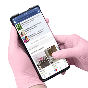 Guanti in Nitrile Rosa Pastello Spessi Impermeabili Durevoli Senza Polvere Monouso Senza Lattice per Contatto Alimentare Casa Spa Estetista - Product Image 4