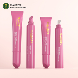 10ml Luxury Lip <strong>Gloss</strong> Tubes | Frosted Plastic Cosmetic Tube With Custom Logo, Gold Silver Rose Gold Metalized Lipstick Packaging - Product Image 1