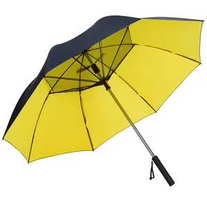 LaKuNa 2024 summer automatic electric fan umbrella 210T 27inch 8K sunshade cool UV coated wind proof fiberglass man umbrellas