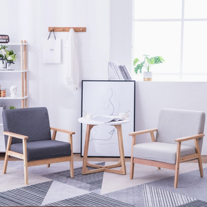 Sillón <span class=keywords><strong>de</strong></span> Salón Tapizado en Tela <span class=keywords><strong>de</strong></span> Lino Moderno, con Estructura <span class=keywords><strong>de</strong></span> Madera, Color Beige, para Sala <span class=keywords><strong>de</strong></span> Estar, Venta al Por Mayor - Product Image 2
