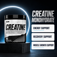 LUVVITA OEM ODM Créatine monohydrate en poudre, supplément nutritionnel optimal pour l'entraînement, 100g 250g 500g, étiquette privée, poudre de créatine